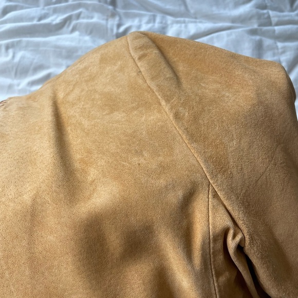 Terry Lewis  Classic Luxuries Tan Suede leather Jacket | 1X - Picture 11 of 14
